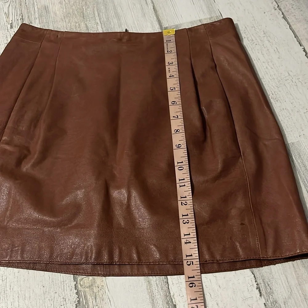 Vince Leather Skirt Size 2 - Picture 9 of 10